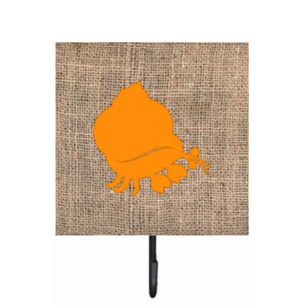 Micasa Hermit Crab Burlap And Orange Leash Or Key Holder MI232806 - main